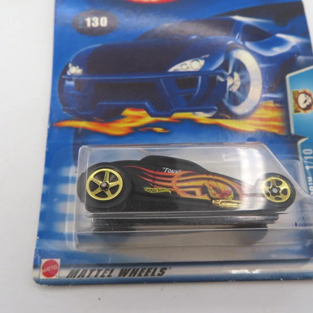 Hot Wheels 2003 Wastelanders Sooo Fast 130 Black Flame Diecast Car 57124